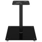 vidaXL Soportes de altavoces 2 uds vidrio templado negro 1 pilar vidaXL Soportes de altavoces 2 uds vidrio templado negro 1 pilar