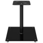 vidaXL Soportes de altavoces 2 uds vidrio templado negro 1 pilar vidaXL Soportes de altavoces 2 uds vidrio templado negro 1 pilar
