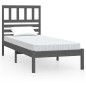 vidaXL Estructura de cama madera maciza de pino gris 90x200 cm vidaXL Estructura de cama madera maciza de pino gris 90x200 cm