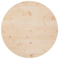vidaXL Superficie de mesa madera maciza de pino Ø80x2,5 cm