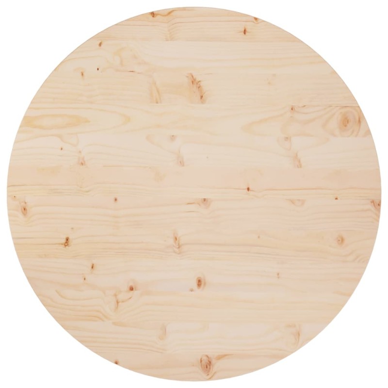 vidaXL Superficie de mesa madera maciza de pino Ø80x2,5 cm vidaXL Superficie de mesa madera maciza de pino Ø80x2,5 cm