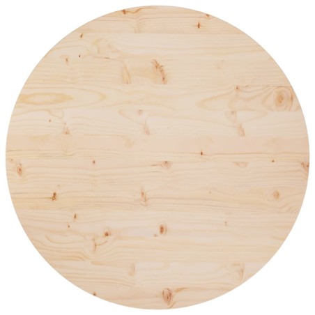 vidaXL Superficie de mesa madera maciza de pino Ø80x2,5 cm