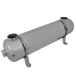 Intercambiador de calor para piscina, 613 x 134 mm, 75 kW