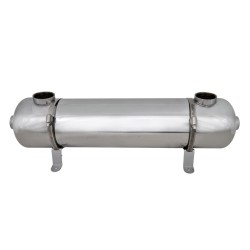 Intercambiador de calor para piscina, 613 x 134 mm, 75 kW