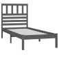 vidaXL Estructura de cama madera maciza de pino gris 90x200 cm vidaXL Estructura de cama madera maciza de pino gris 90x200 cm