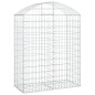 vidaXL Cesta gaviones forma arco hierro galvanizado 100x50x120/140 cm vidaXL Cesta gaviones forma arco hierro galvanizado 100x50x120/140 cm