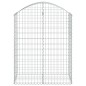 vidaXL Cesta gaviones forma arco hierro galvanizado 100x50x120/140 cm vidaXL Cesta gaviones forma arco hierro galvanizado 100x50x120/140 cm