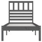 vidaXL Estructura de cama madera maciza de pino gris 90x200 cm vidaXL Estructura de cama madera maciza de pino gris 90x200 cm