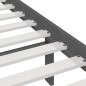 vidaXL Estructura de cama madera maciza de pino gris 90x200 cm vidaXL Estructura de cama madera maciza de pino gris 90x200 cm