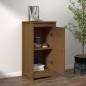 vidaXL Aparador de madera maciza de pino marrón miel 40x35x80 cm