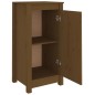 vidaXL Aparador de madera maciza de pino marrón miel 40x35x80 cm