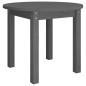 vidaXL Mesa de centro de madera maciza de pino gris Ø 55x45 cm vidaXL Mesa de centro de madera maciza de pino gris Ø 55x45 cm