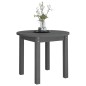 vidaXL Mesa de centro de madera maciza de pino gris Ø 55x45 cm vidaXL Mesa de centro de madera maciza de pino gris Ø 55x45 cm