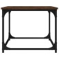 vidaXL Mesa de centro madera y hierro roble marrón 80x50x40 cm vidaXL Mesa de centro madera y hierro roble marrón 80x50x40 cm