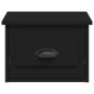 vidaXL Mesita de noche de pared negro 41,5x36x28 cm vidaXL Mesita de noche de pared negro 41,5x36x28 cm