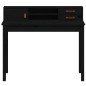 vidaXL Escritorio de madera maciza de pino negro 110x50x93 cm vidaXL Escritorio de madera maciza de pino negro 110x50x93 cm