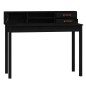vidaXL Escritorio de madera maciza de pino negro 110x50x93 cm vidaXL Escritorio de madera maciza de pino negro 110x50x93 cm