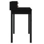 vidaXL Escritorio de madera maciza de pino negro 110x50x93 cm vidaXL Escritorio de madera maciza de pino negro 110x50x93 cm