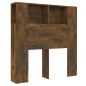 vidaXL Mueble cabecero roble ahumado 100x18,5x104,5 cm vidaXL Mueble cabecero roble ahumado 100x18,5x104,5 cm