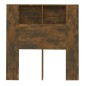 vidaXL Mueble cabecero roble ahumado 100x18,5x104,5 cm vidaXL Mueble cabecero roble ahumado 100x18,5x104,5 cm