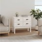 vidaXL Mueble consola de madera maciza de pino blanco 90x40x78 cm vidaXL Mueble consola de madera maciza de pino blanco 90x40x78 cm