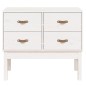 vidaXL Mueble consola de madera maciza de pino blanco 90x40x78 cm vidaXL Mueble consola de madera maciza de pino blanco 90x40x78 cm