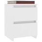 vidaXL Mesita de noche madera contrachapada blanco 30x30x40 cm vidaXL Mesita de noche madera contrachapada blanco 30x30x40 cm