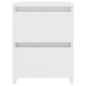 vidaXL Mesita de noche madera contrachapada blanco 30x30x40 cm vidaXL Mesita de noche madera contrachapada blanco 30x30x40 cm