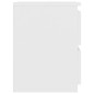 vidaXL Mesita de noche madera contrachapada blanco 30x30x40 cm vidaXL Mesita de noche madera contrachapada blanco 30x30x40 cm