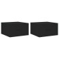 vidaXL Mesitas de noche de pared 2 uds negro 35x35x20 cm vidaXL Mesitas de noche de pared 2 uds negro 35x35x20 cm