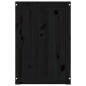 vidaXL Baúl para la colada madera maciza de pino negro 88,5x44x66 cm