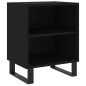 vidaXL Mesitas de noche 2 uds madera de ingeniería negro 40x30x50 cm vidaXL Mesitas de noche 2 uds madera de ingeniería negro 40x30x50 cm