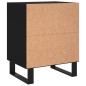 vidaXL Mesitas de noche 2 uds madera de ingeniería negro 40x30x50 cm vidaXL Mesitas de noche 2 uds madera de ingeniería negro 40x30x50 cm