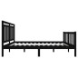 vidaXL Estructura de cama de madera maciza negra 160x200 cm
