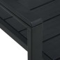 vidaXL Sillas de jardín 2 unidades HDPE aspecto de madera negro