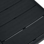 vidaXL Sillas de jardín 2 unidades HDPE aspecto de madera negro