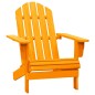 vidaXL Silla de jardín Adirondack madera maciza de abeto naranja vidaXL Silla de jardín Adirondack madera maciza de abeto naranja
