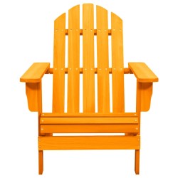 vidaXL Silla de jardín Adirondack madera maciza de abeto naranja