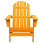 vidaXL Silla de jardín Adirondack madera maciza de abeto naranja vidaXL Silla de jardín Adirondack madera maciza de abeto naranja
