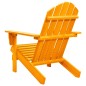 vidaXL Silla de jardín Adirondack madera maciza de abeto naranja vidaXL Silla de jardín Adirondack madera maciza de abeto naranja