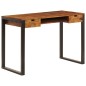 vidaXL Escritorio de madera maciza de sheesham y acero 110x55x78 cm