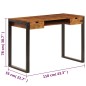 vidaXL Escritorio de madera maciza de sheesham y acero 110x55x78 cm