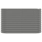 vidaXL Jardinera arriate acero recubrimiento polvo gris 114x40x68 cm vidaXL Jardinera arriate acero recubrimiento polvo gris 114x40x68 cm