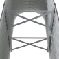 vidaXL Jardinera arriate acero recubrimiento polvo gris 114x40x68 cm vidaXL Jardinera arriate acero recubrimiento polvo gris 114x40x68 cm
