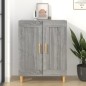 vidaXL Aparador de madera contrachapada gris Sonoma 69,5x34x90 cm