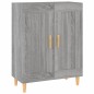vidaXL Aparador de madera contrachapada gris Sonoma 69,5x34x90 cm