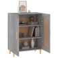 vidaXL Aparador de madera contrachapada gris Sonoma 69,5x34x90 cm