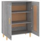 vidaXL Aparador de madera contrachapada gris Sonoma 69,5x34x90 cm