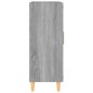 vidaXL Aparador de madera contrachapada gris Sonoma 69,5x34x90 cm