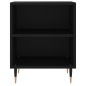 vidaXL Mesitas de noche 2 uds madera de ingeniería negro 40x30x50 cm